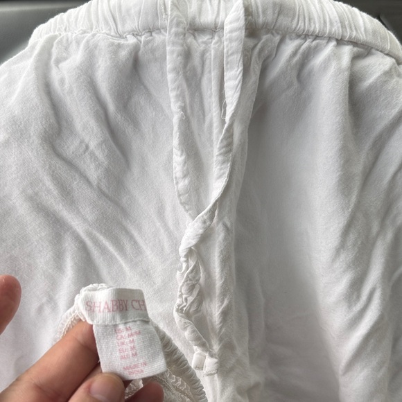 Shabby Chic White Top and Shorts Set - Picture 1 of 5